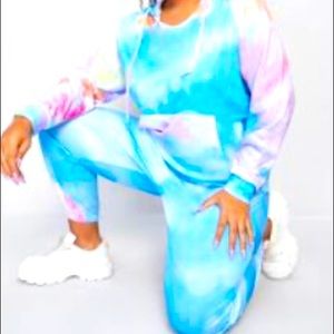 Tie dye hoodie sweatsuit